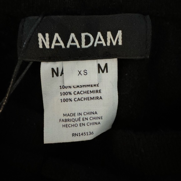 NAADAM The Essential Cashmere Sweatpants black XS New With Tags - Picture 5 of 6